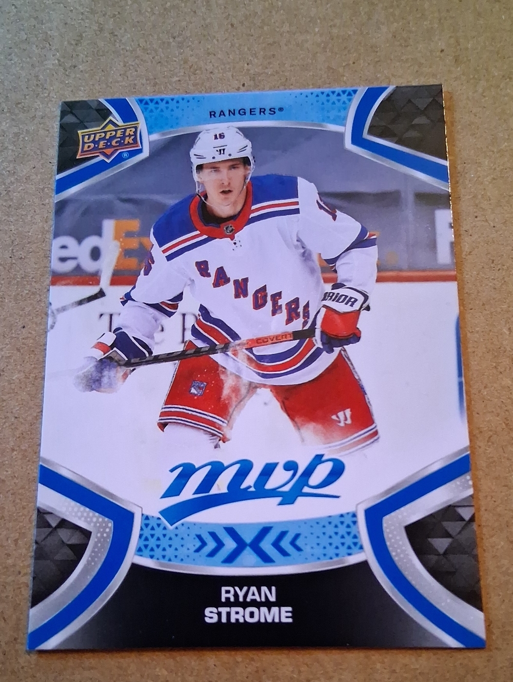 MVP Hockey Trading Card - Blue/Red